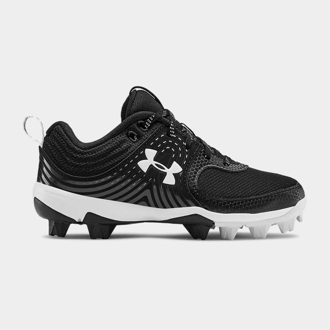 Under Armour Glyde RM Jr. - Dievcenske Softball Obuv - Čierne/Biele